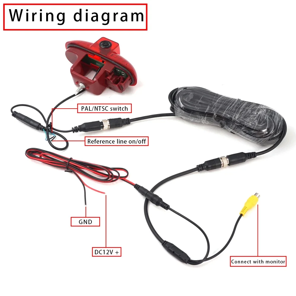 Carsanbo Van Brake Light Camera For Opel Vivaro Renault Trafic 2001 to 2007 2008 2009 2010 2012 2013 2014 Rearview Camera