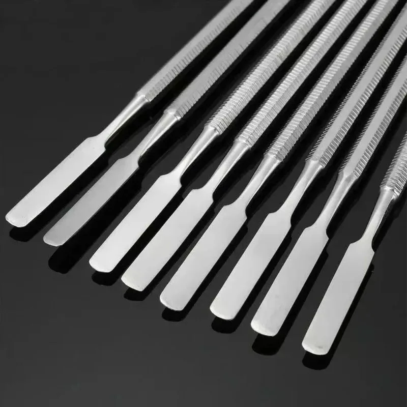 1/3/8/10PCS Dental Spatula Stainless Steel Mixing Spatule Double Ended Nail Makeup Foundation Eyeshadow Mixing Stick Color Tools