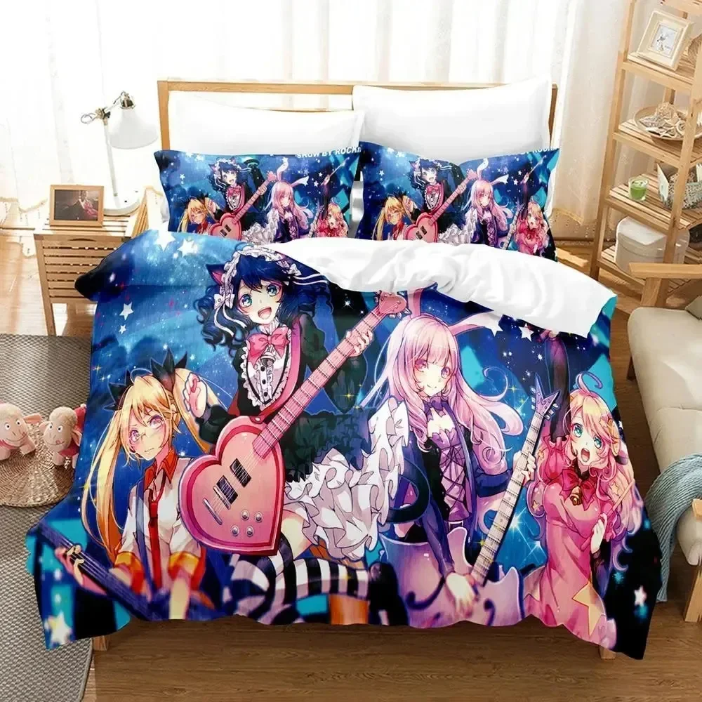 Anime Show By Rock Supplies Set Duvet Cover Set Bedding Sets For Adults Bed With Pillowcases No Filling Luxury Birthday Gifts 4
