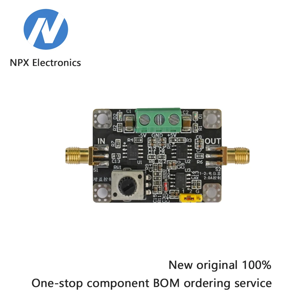 

Модуль усилителя автоматического усиления VCA810 AGC — программируемая ручная/DA регулировка усиления — полоса пропускания 40 МГц