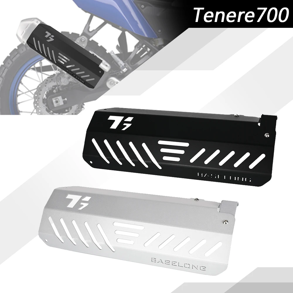 

For Yamaha Tenere 700 T7 Rally 2019 2020 2021 2022 2023 2024 Motorcycle Exhaust Pipe Heat Shield Cover Muffler Protector Guard