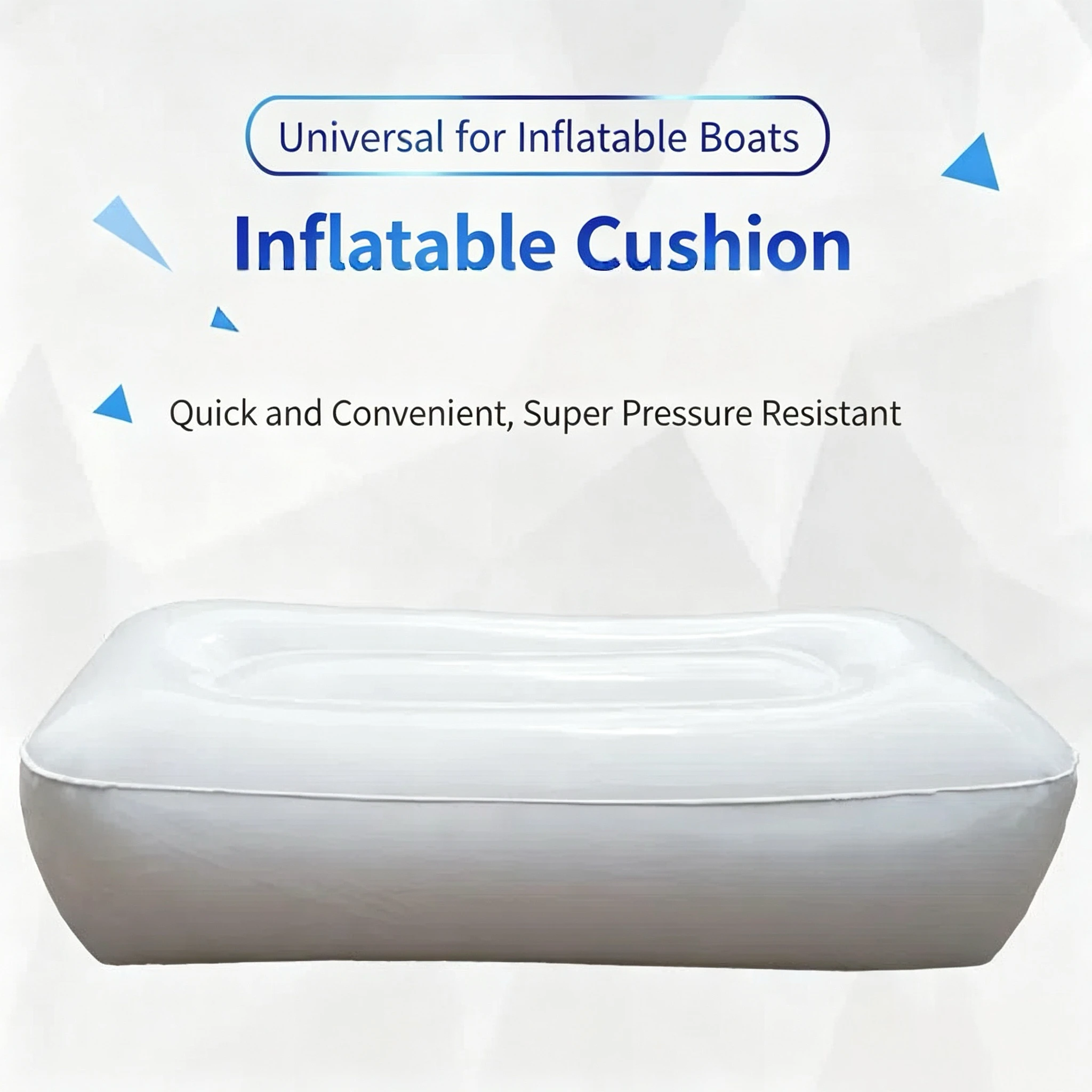 Thickened PVC Inflatable Seat, Single Person Cushion for Fishing Boat, Kayak, Rubber Boat & Net Boat, Outdoor Summer Use - view 3