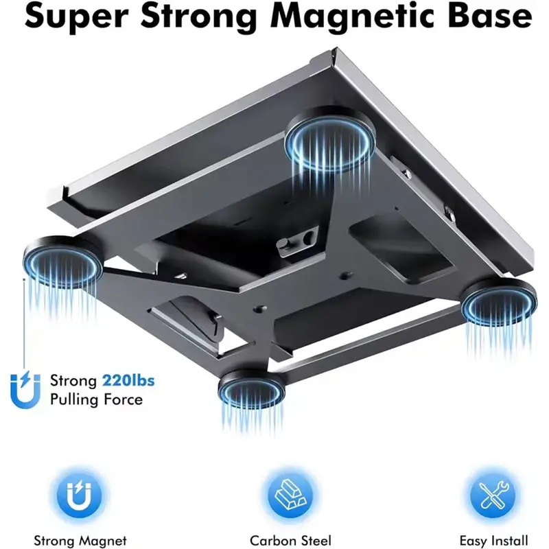For Starlink Mini 30° Adjustable Heavy Duty Magnetic Mount For Mounting On Car Vehicles, Rvs Boats, Yachts