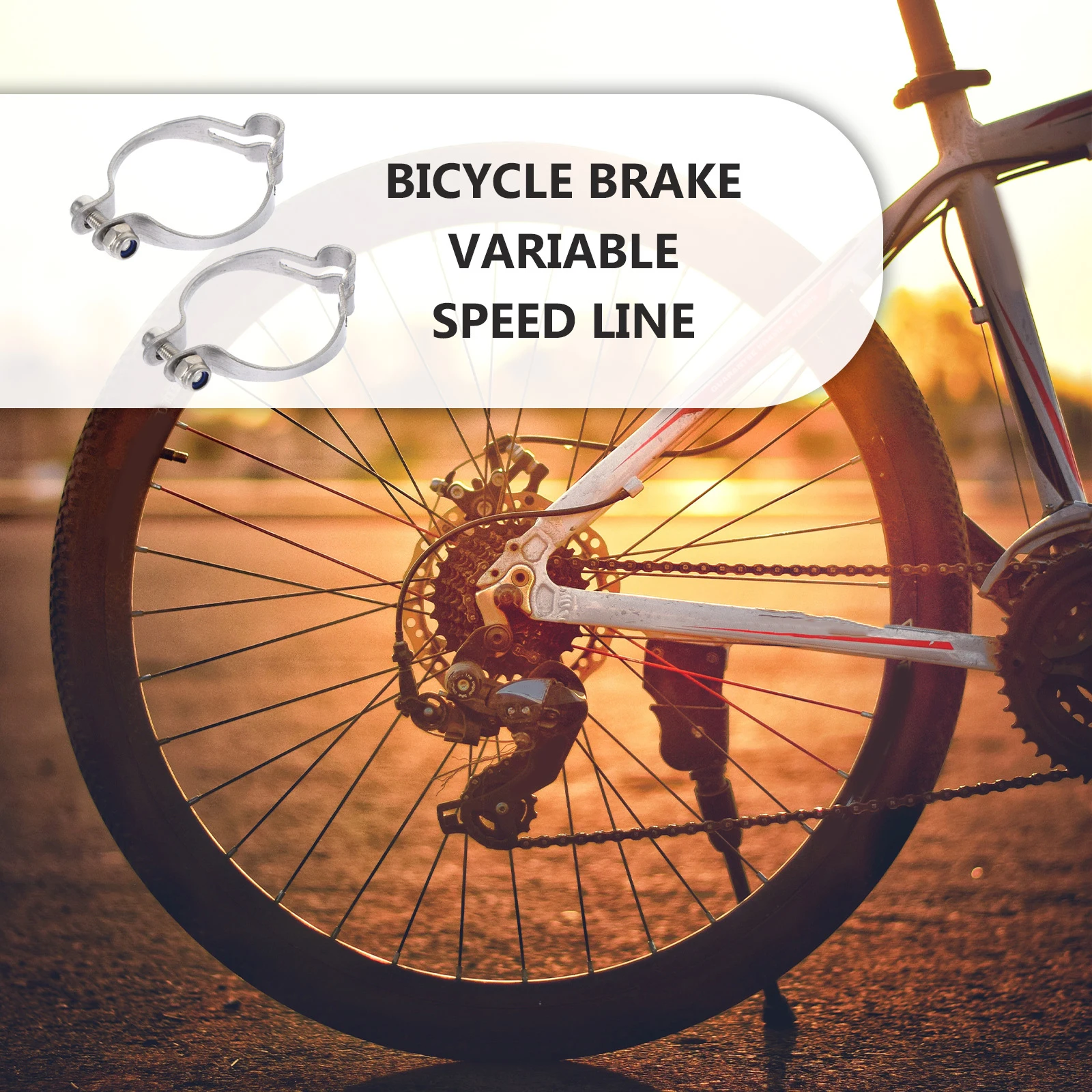 

2pcs Steel Bike Wire Holders Durable Wear-Resistant Bike Cable Clamps Fixing Clips Brake Shifter Line Clips Cycling Accessories