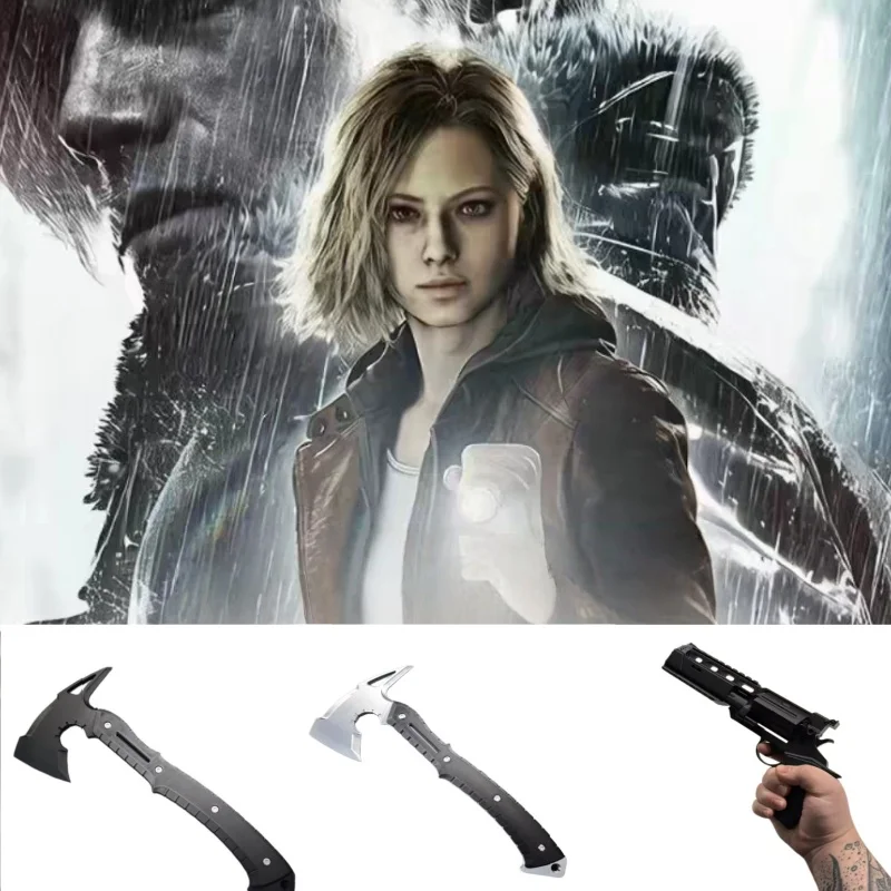 

New Hot Horror Game9 Cosplay Prop Set 3d Printing Plastic Axe Gun Model Leon Scott Kennedy Peripheral Prop For Fans Adults Kid