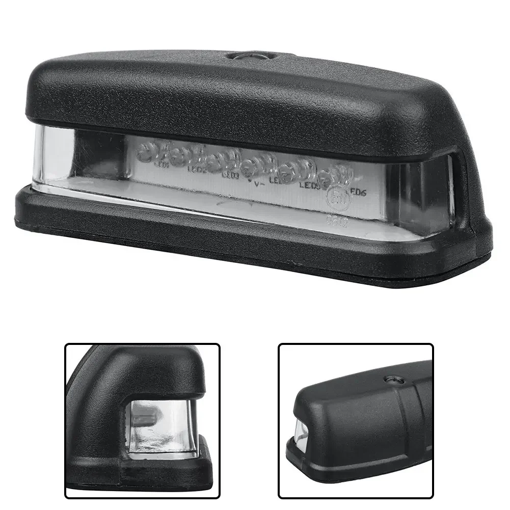 

6-светодиодная универсальная лампа заднего номерного знака, подходит для грузовика/внедорожника с прицепом, грузовика 10,5 см x 4 см x 4 см, аксессуары из АБС-пластика для транспортных средств