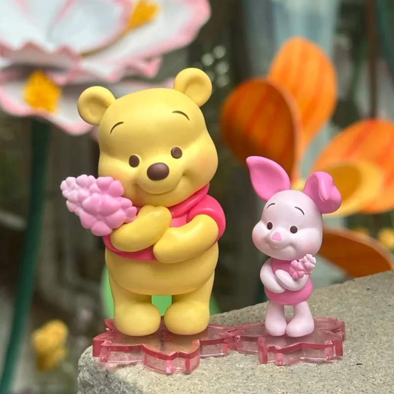 

Новый минизо в наличии Винни Пух весенний медовый язык Cherry Blossom Серия слепая коробка орнамент ручной работы подарок для девочки