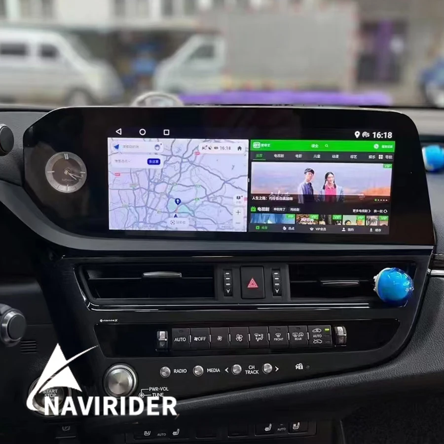 12.3inch Android Screen For Lexus ES300H ES350H ES300 ES330 ES350 2019-2022 Stereo GPS CarPlay Car Multimedia Player Head Unit
