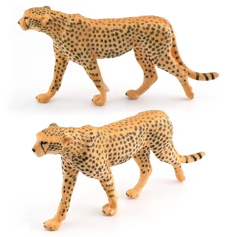 Realistici Leopard Action Figures Simulazione Ornamento Modello Leopardo delle nevi Educativo Miniature Cheetah Leopard Figure Decorazioni per la casa