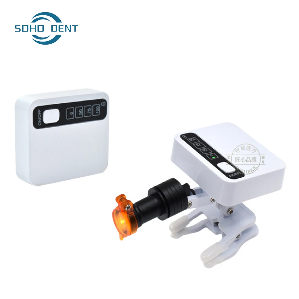 Dental 5W Headlight with Rechargeable 2 Batteries Clip Type Dental Oral Cavity Adjustable Lamp