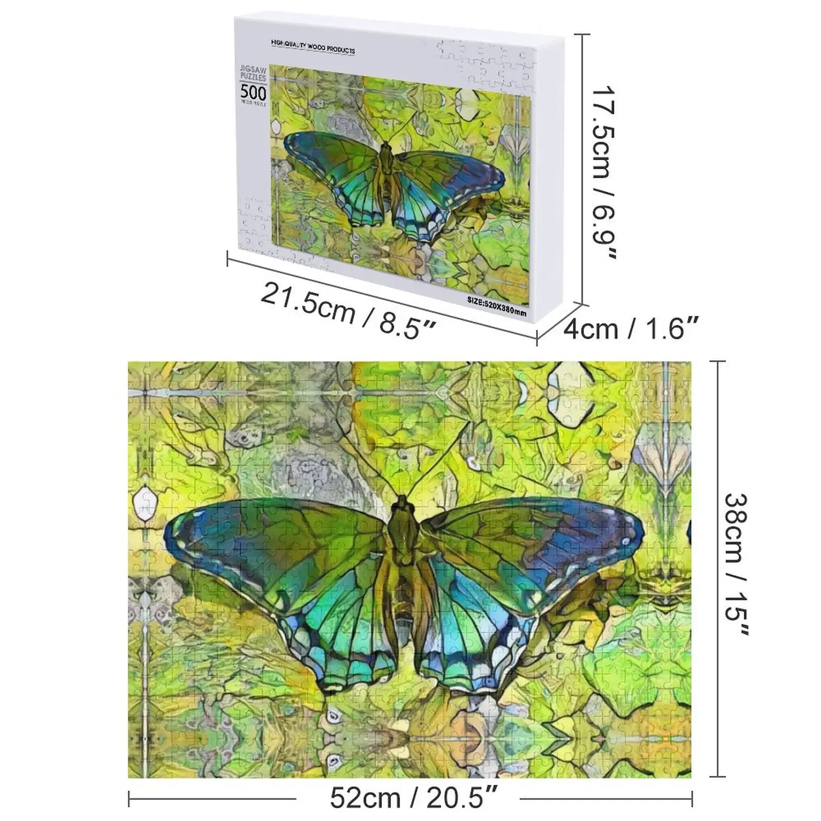 Se farfalla volò verde puzzle regali personalizzati composizioni in legno per bambini regalo personalizzato per bambini personalizza puzzle