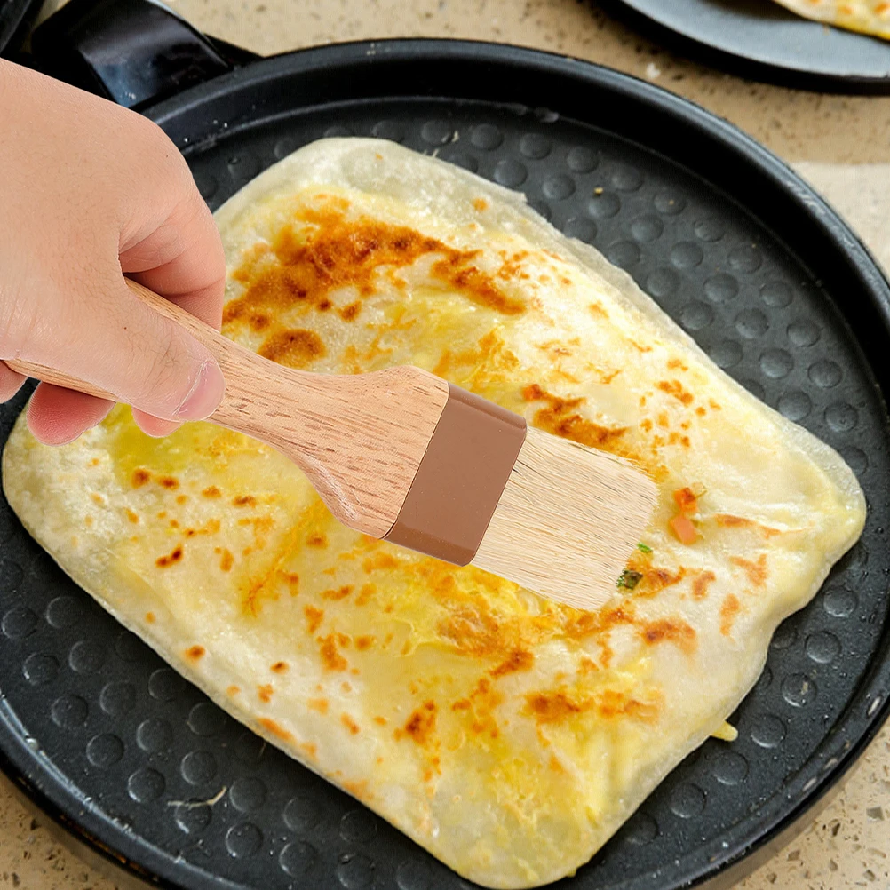 

4pcs for BBQ Grilling Cooking Roasting Pastry Oil Barbecue Tool Portable Lightweight Ergonomic Handle Outdoor Indoor Use BBQ