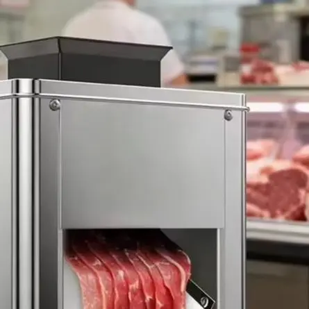 Stainless Steel Electric Meat Cutter Fully Automatic Slicer for Beef Pork Vegetable Shredder Commercial Kitchen Equipment