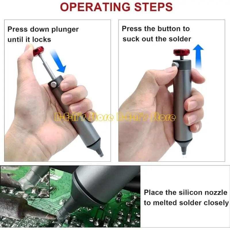 Y1AD Solder Sucker Desoldering Vacuum Pumps Solder Removal Tool Desoldering Pumps Soldering Sucker Tool