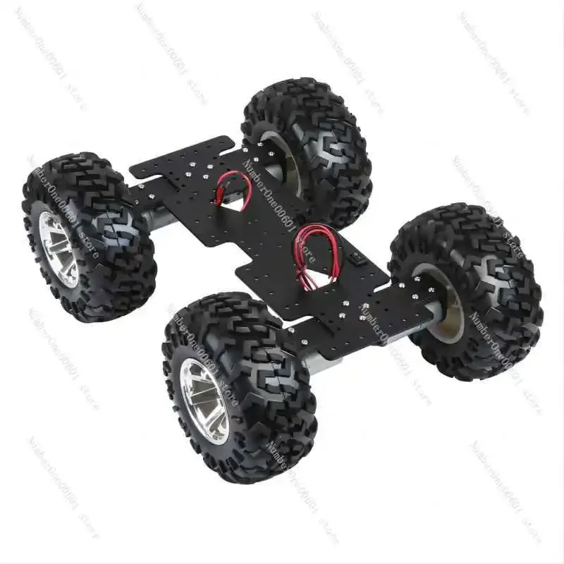 5kg Load 4WD Robot Car 12V DC Motor Off Road Wheel Chassis for Arduino Robot DIY Kit Programmable Robot Car RC Tank Big Chassis