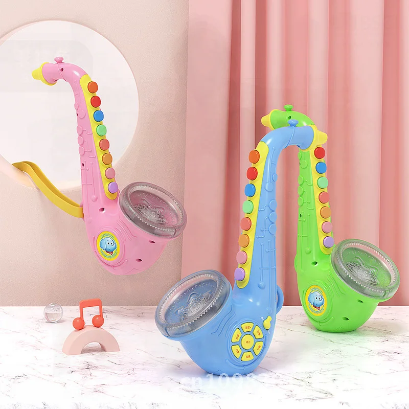 バオリ キッズ サックス おもちゃ 楽器 男の子 女の子向け トランペット 初心者向け プラスチック製 カラーボックス包装