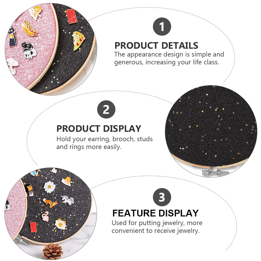 

Earring Display Stands Ornament Brooch Organizer Displays Jewelry Holder for Selling Lapel