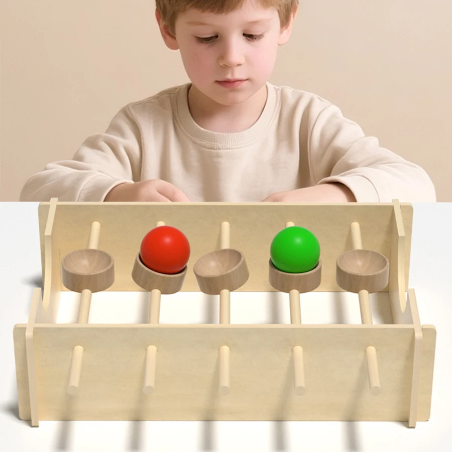 

Детские игры для тренировки баланса, сделай сам, деревянные вращающиеся шариковые игрушки, детский сад, ручная работа, активированная образовательная игрушка, Рождественский подарок