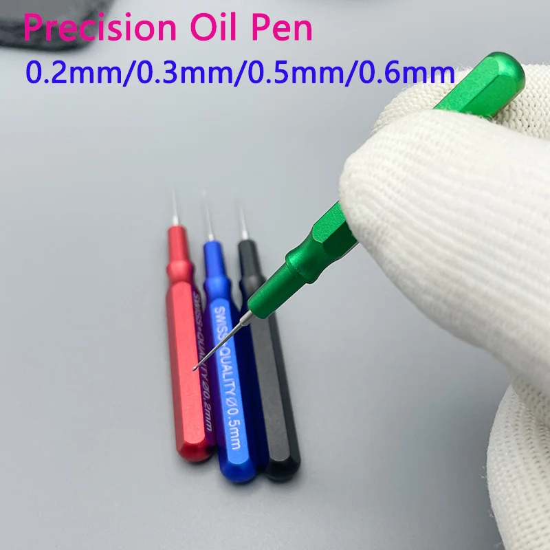 4-Piece Movement Lubrication Pen Set Watch Oiler Pen Precision Pointing Oil Pen 0.2mm/0.3mm/0.5mm/0.6mm Tool For Watchmakers