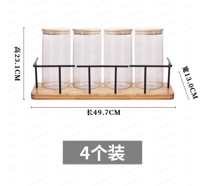Test Tube Display & Jar Shelf – Bar Counter Tea Glass Decoration Stand, Sealed Jar Storage for Milk Tea Shops & Herbal Displays