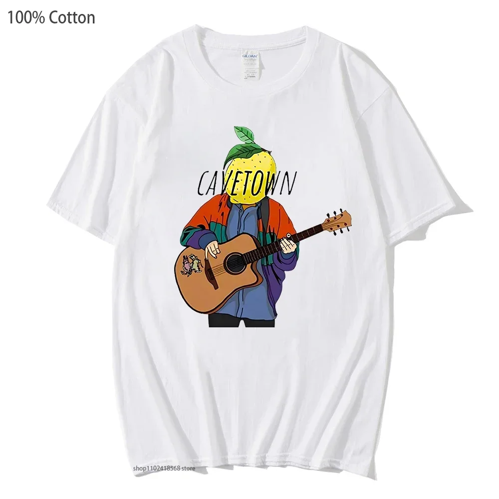 Cavetown T-Shirts Music Singer Lemon Boy Print Tshirt 100% Cotton Summer Kawaii Tops Women Short Sleeve Clothes Streetwear Men