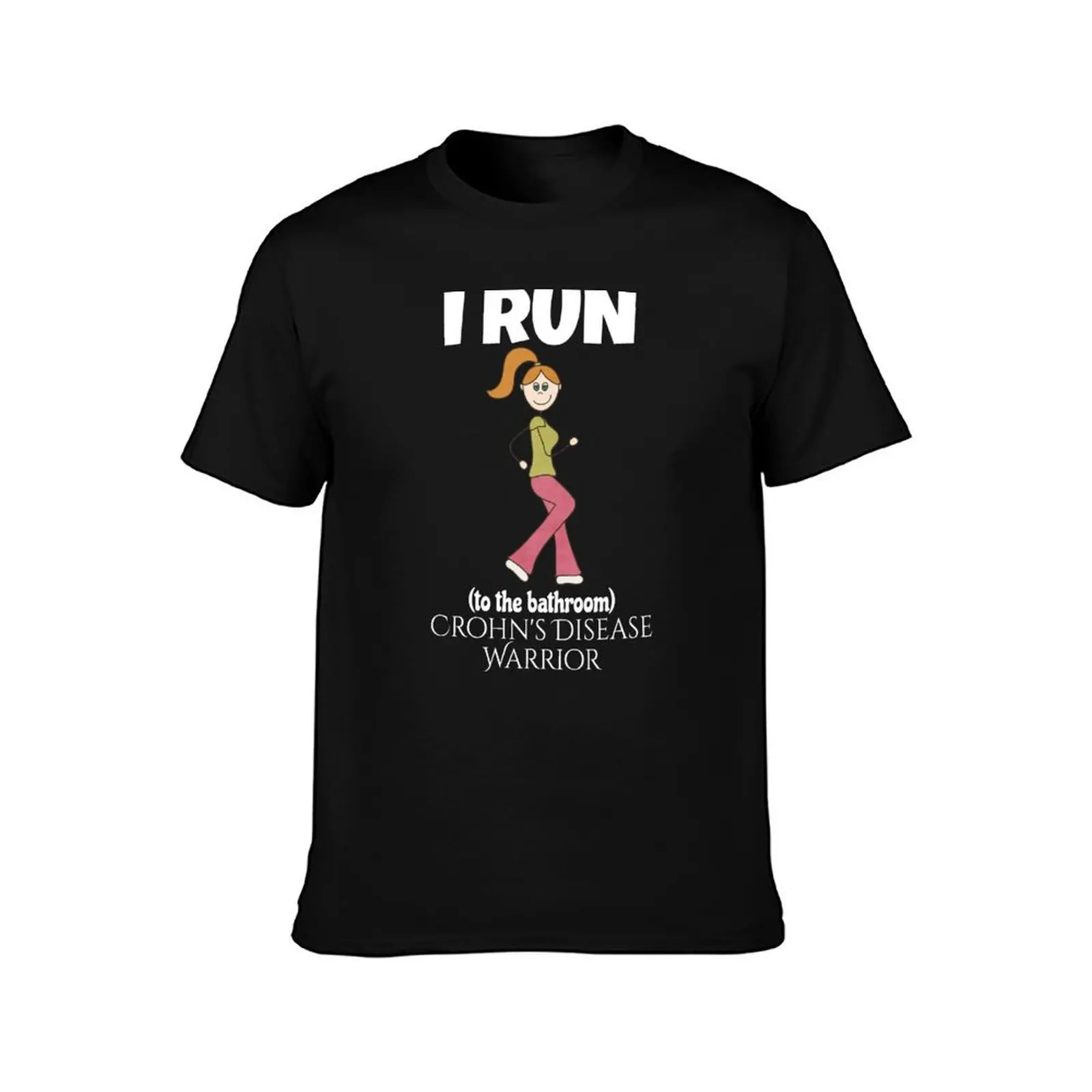 Crohn's Disease Funny IBD Bathroom Humor T-Shirt Heavy Duty Casual Work Tee T-Shirt