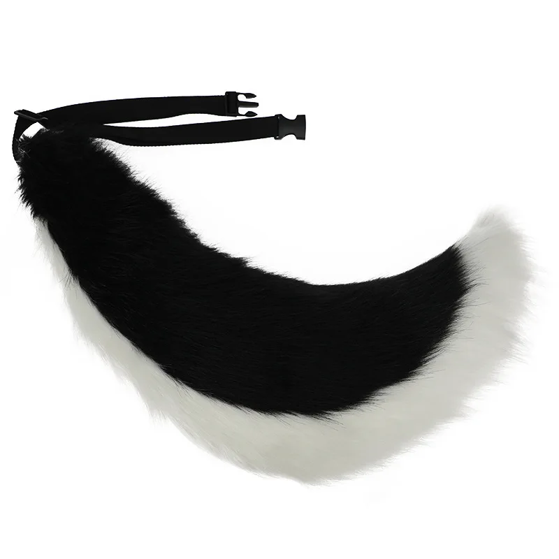 New Adjustable Belt Fox Tail Big Wolf Dog Tail  Furry Tail Cosplay Costume Props Unisexy Faux Fur Tail Cosplay Dress Pros 70cm