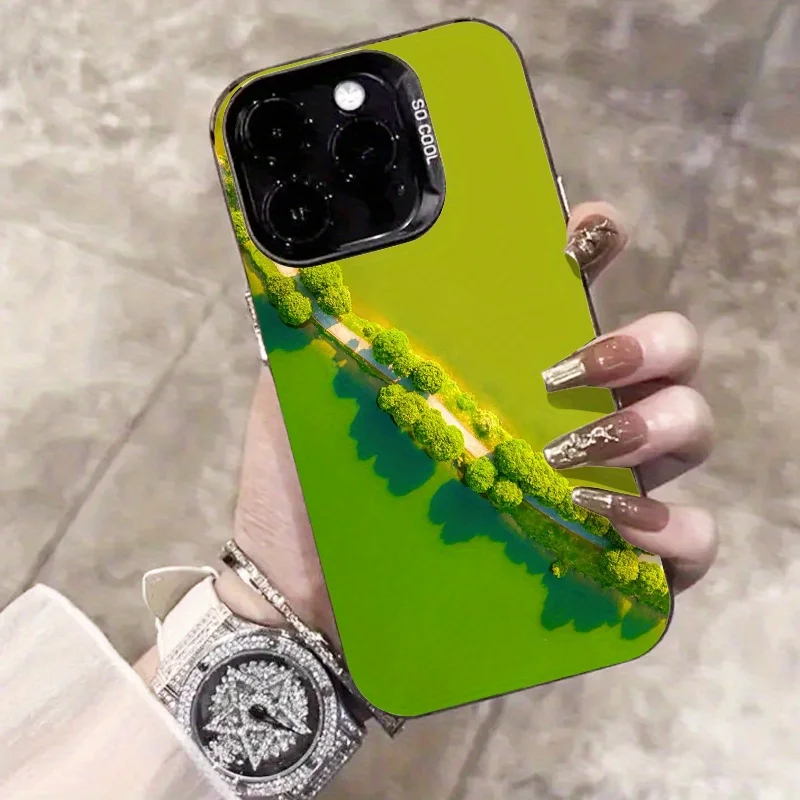 

Beautiful landscape pattern phone case for iPhone 16 15 14 13 12 11 Pro/ Max/Plus shock-proof rear cover anti-fingerprint