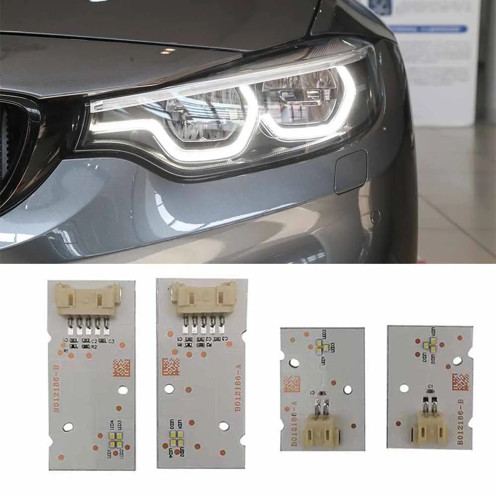 Super Bright Adaptive Headlight DRL LED Chips For BMW F80 M3 4' F32 F82 M4 F33 F83 M4 F36 Gran Coupé LCI Angel Eyes Daylight