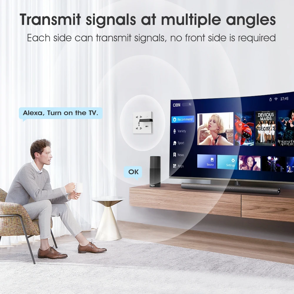 ИК-пульт дистанционного управления Tuya Smart WiFi, универсальный инфракрасный порт для управления умным домом, кондиционер для телевизора, работает с Alexa Google Home