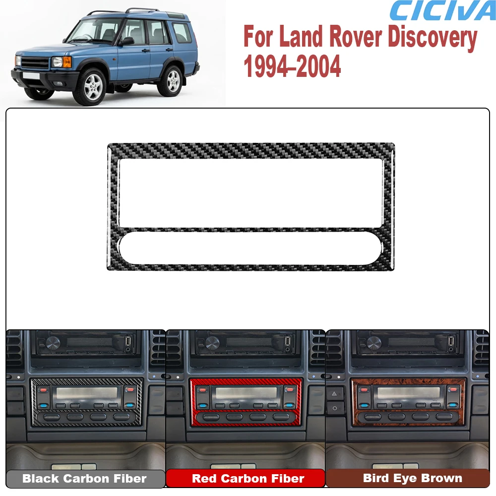 For Land Rover Discovery 1994 1995 1996 1997 1998 1999 2000 2001 2002 2003 2004 Real Carbon Fiber AC Control Panel Trim B