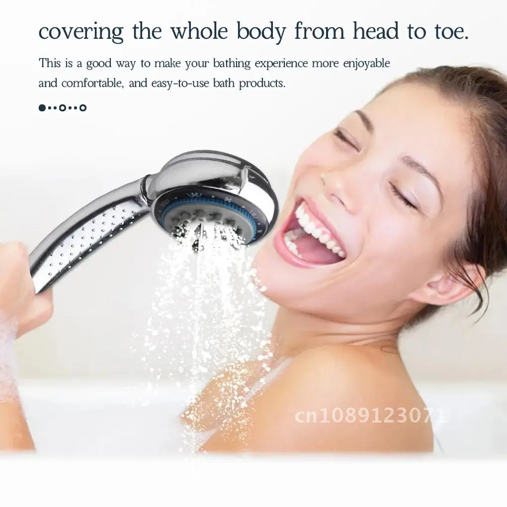 

Bathroom 7 Speed Shower Head 7-in-1 Water Saving Showerhead Handheld Anti-scaling Rubber Nozzle for Bath SPA