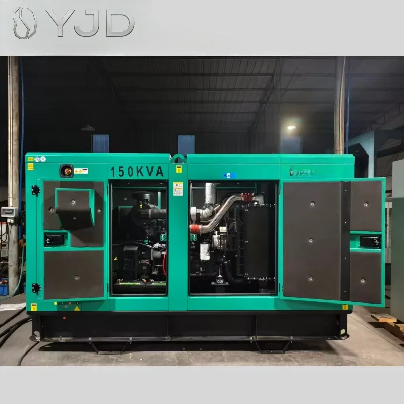 Original Engine Electric Power Genset 120kw 150kva 165kva 200kva 220kva 250kva Silent 200kw Planta Electrica Generators for Sale