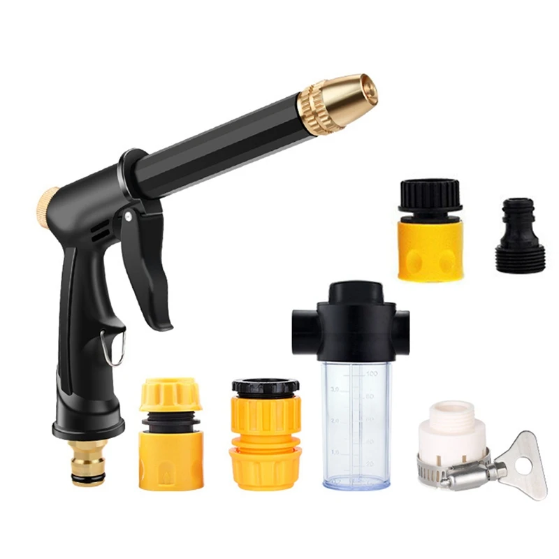 

1Set High Pressure Spray Water Washing Garden Watering Hose Nozzle Metal+Plastic