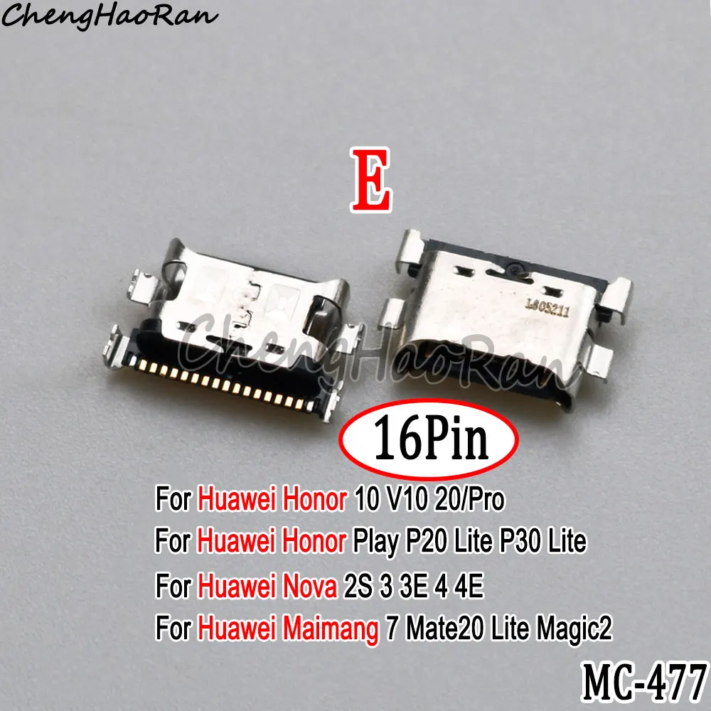 2 pz Type-C USB3.1 femmina 24pin porta di ricarica spina di coda per Huawei Samsung Lenovo Type-C connettore della spina della porta di ricarica USB