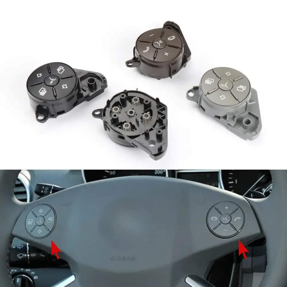 

For Mercedes W164 W251 Car Multi-function Steering Wheel Switch Button Cover For Benz ML GL R Class ML300 ML400 R320 GL350 GL450