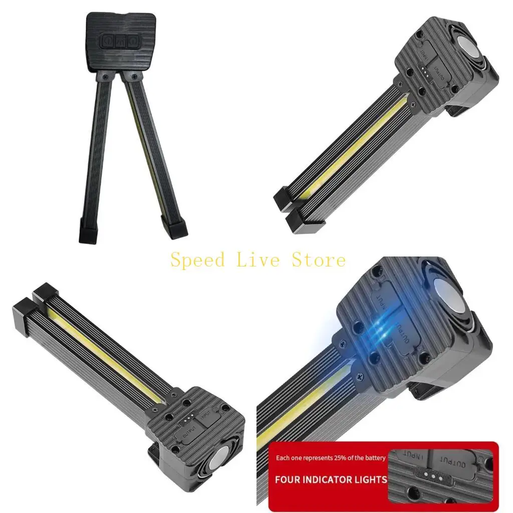 547C LED Foldable Car Repair Light with 500 Portable ABS Work Light for Automotive Maintenance & Camping