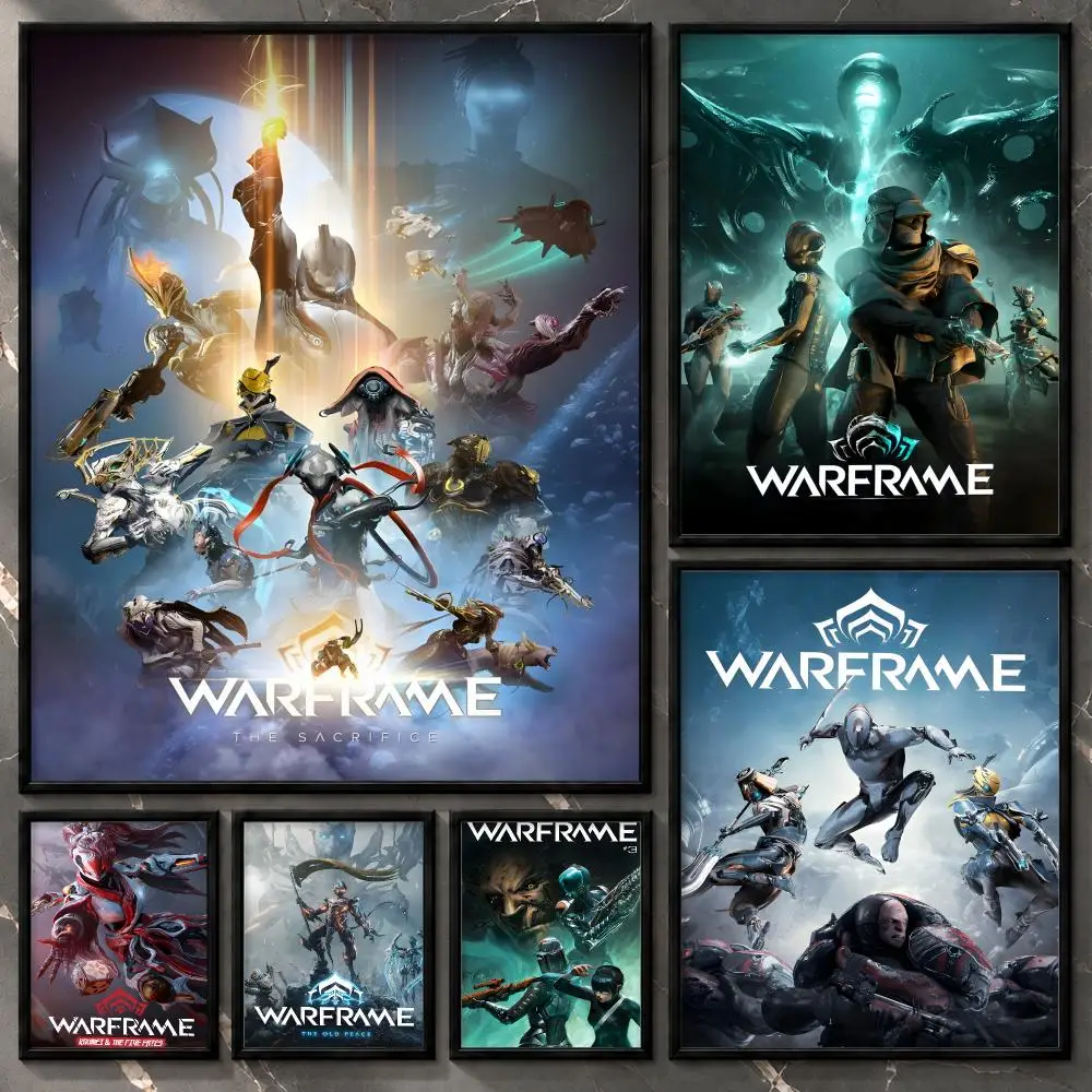 Gaming Digital Character Gameplay Adventure Interactive Warframe Poster Aesthetic Unframed Wall Prints for Bedroom & Living Room