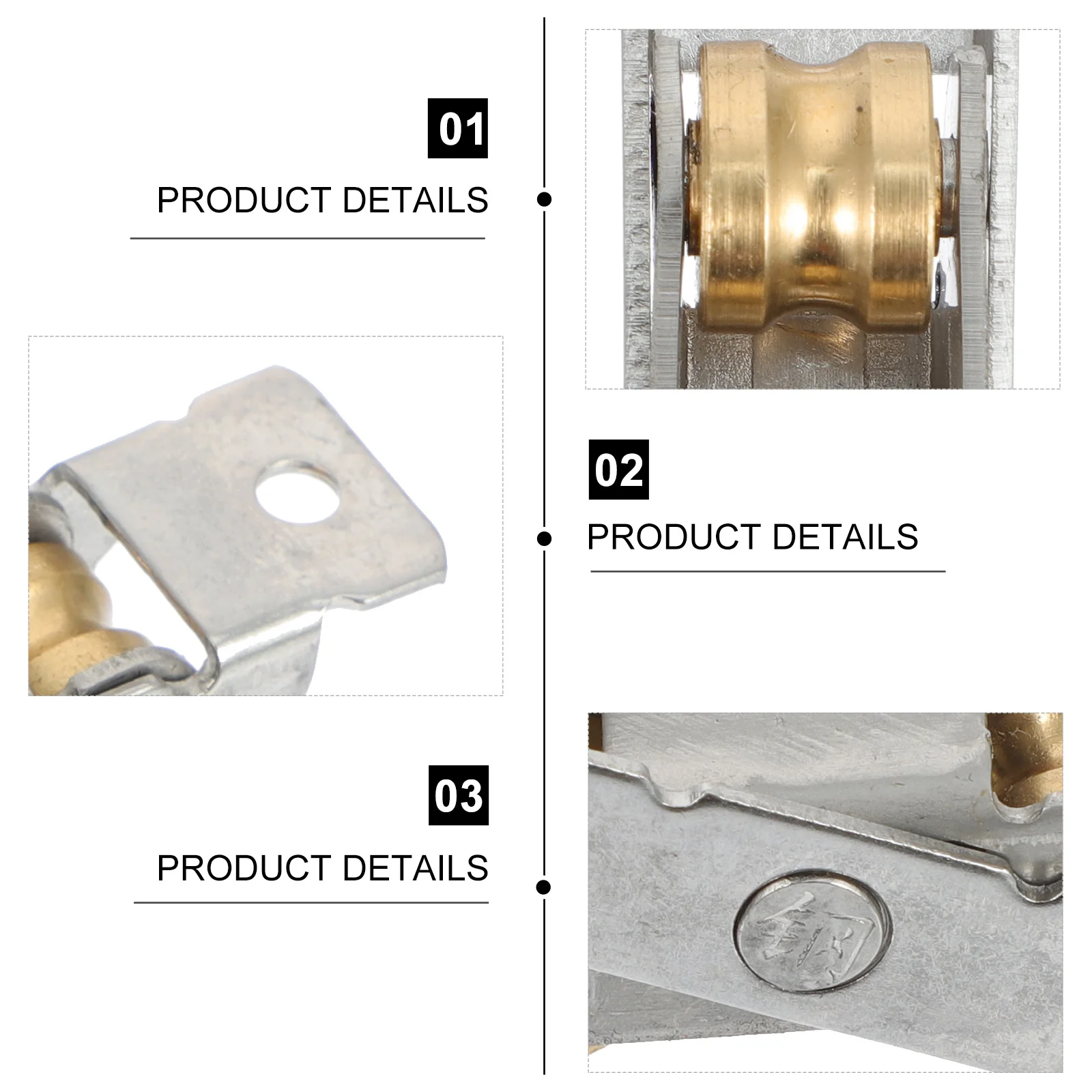 1 مجموعة نافذة انزلاق الباب الأسطوانة الفولاذ المقاوم للصدأ النحاس السلس غير قابل للصدأ الأجهزة الصامتة استبدال الباب الأسطوانة مجموعة