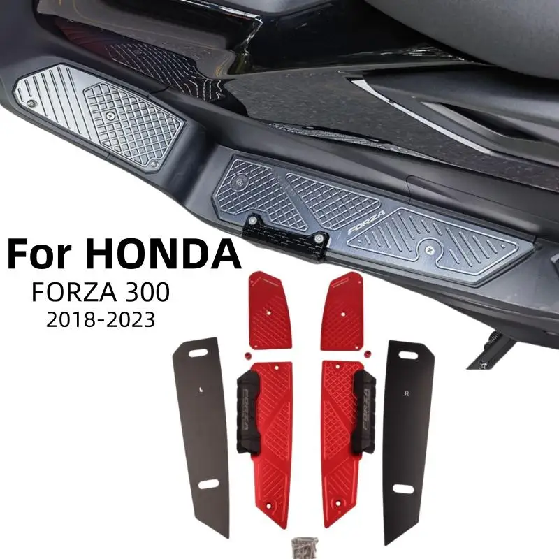 

Footrest Step Footboard Footpads Pedal Plate Foot Pegs For HONDA FORZA 300 2018-2023 Anti Wrestling Motorcycle Accessories