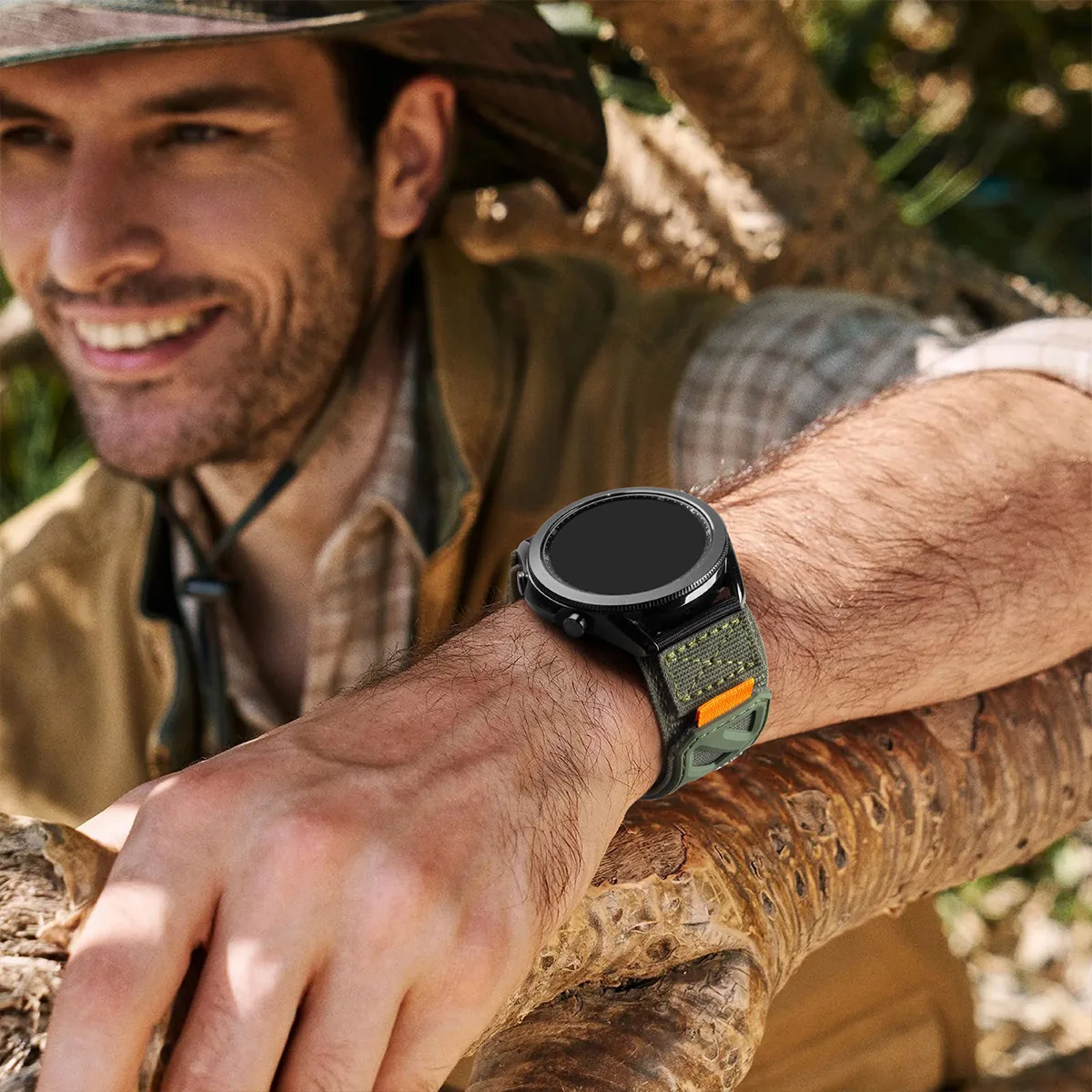 20 มม.22 มม.ไนลอนแม่เหล็กสําหรับ Samsung Galaxy นาฬิกา 7 6 5 4 40/44 มม.6 CLASSIC สร้อยข้อมือสําหรับ Huawei Watch5 GT5 4Pro 3 46 มม.