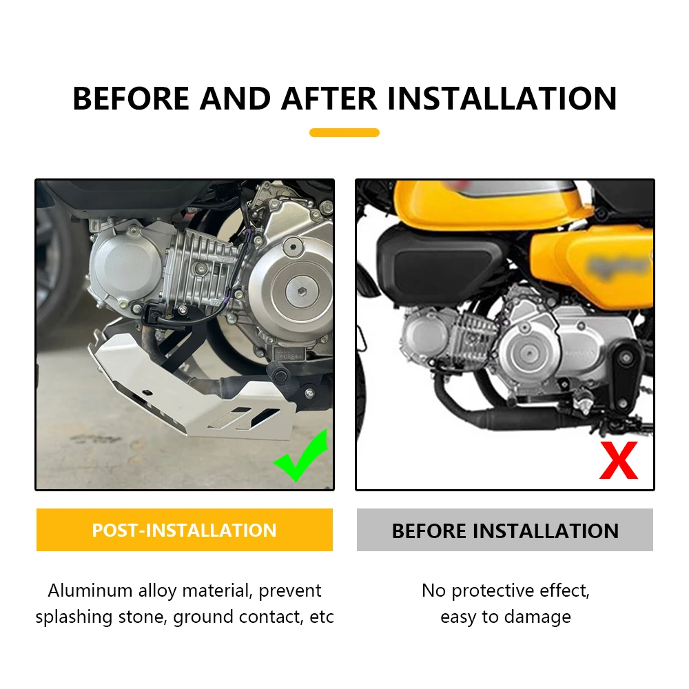 غطاء واقي قاعدة المحرك ، ملحقات الدراجات النارية ، ألواح حماية الشاسيه ، Grom125 ، Grom125 ، groom, من من من من ؟ ؟ ؟ ، من من من ؟ ؟ ؟ ؟