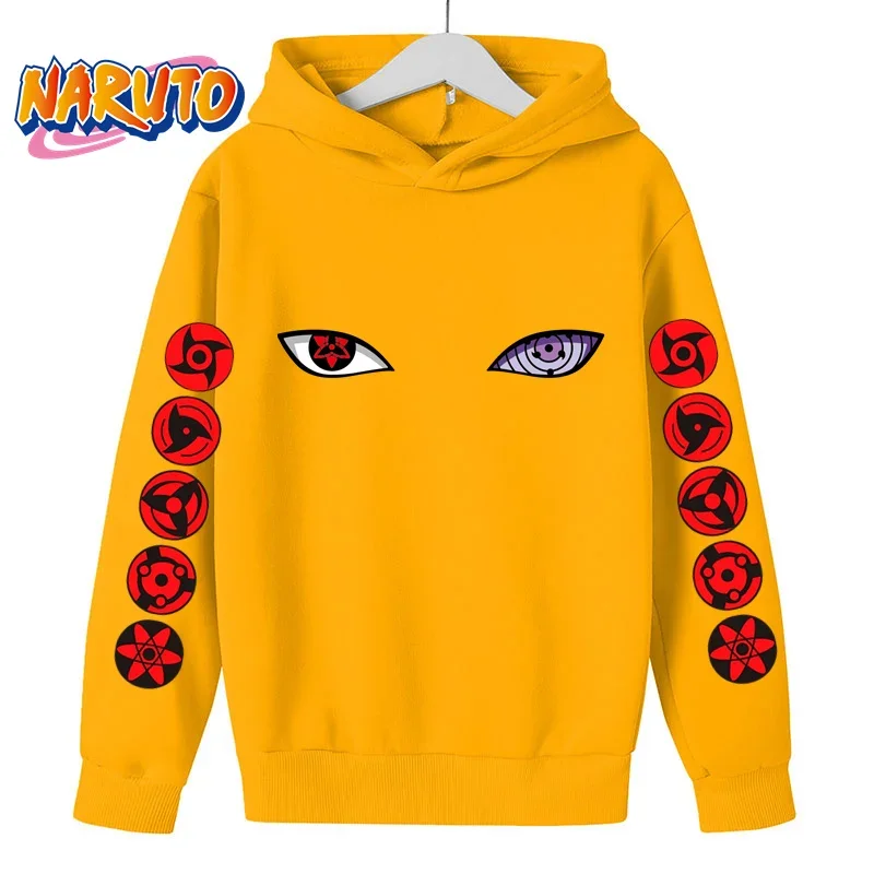 Anime Narutos bluza z kapturem dla dzieci odzież dziecięca dla dziewczynek Baby Boy ubrania jesienne ciepłe bluzy płaszcz ubrania z motywem kreskówkowym bluza z kapturem