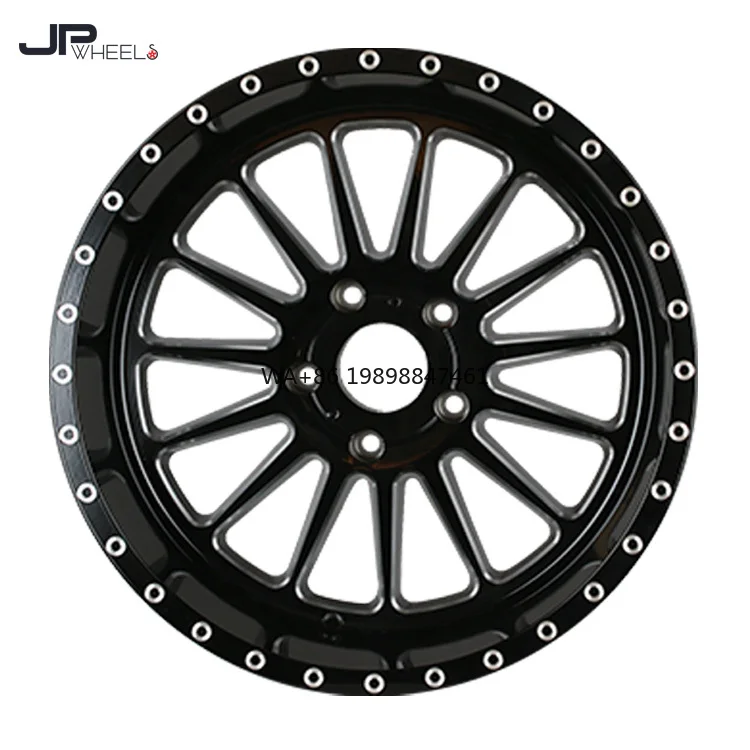 

24Inch 20x10 20x12 Black Machine Face Et -44 Offroad Wheels 4X4 5X127 5x139.7 6x139.7 Concave Deep Mesh Alloy Car Wheels #R1101