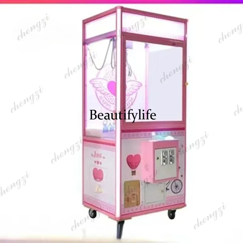 A81 Hot Sale Custom Pink Claw Machine Game Coins and Doll Crane Machine Customized for Optimal Fun