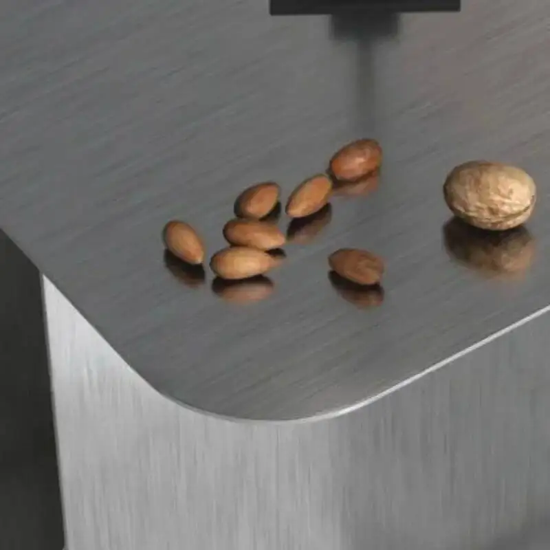 أريكة صغيرة من الفولاذ المقاوم للصدأ طاولة جانبية مصممة لغرفة المعيشة البسيطة Netflix طاولة بجانب السرير حديثة وبسيطة بجانب السرير #4