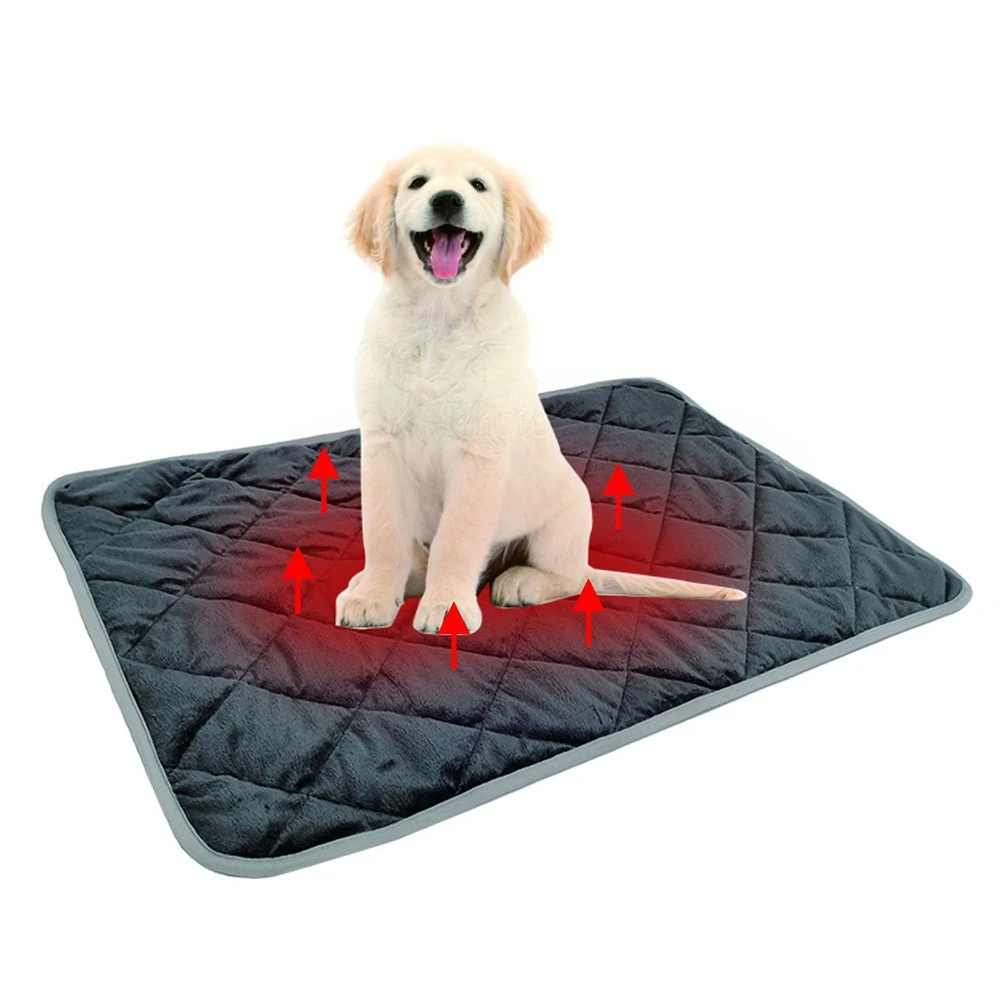 Alfombrilla lavable para cama de perro y gato, almohadilla térmica autocalentable, funda de asiento de coche, antideslizante, 2024