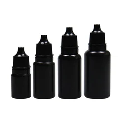 5ml 10ml 15ml 20ml Dropper Bottles Lightproof Squeezable Bottles Black Empty Plastic Eyedrops Vials Ink Container Pigment Pack