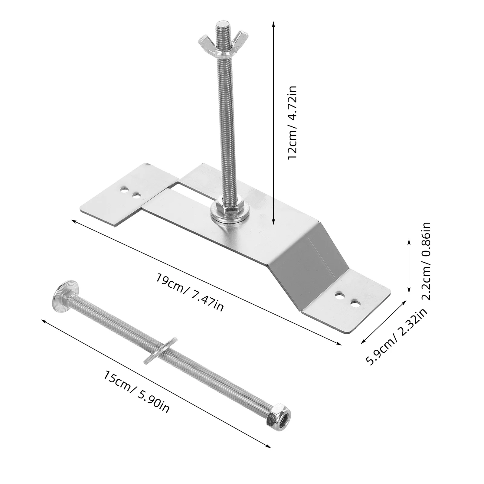 Rack per montaggio su ruota di scorta per rimorchio Staffe per montaggio a parete per carichi pesanti per rimorchi chiusi Robusto strumento per telaio in acciaio Configurazione gratuita