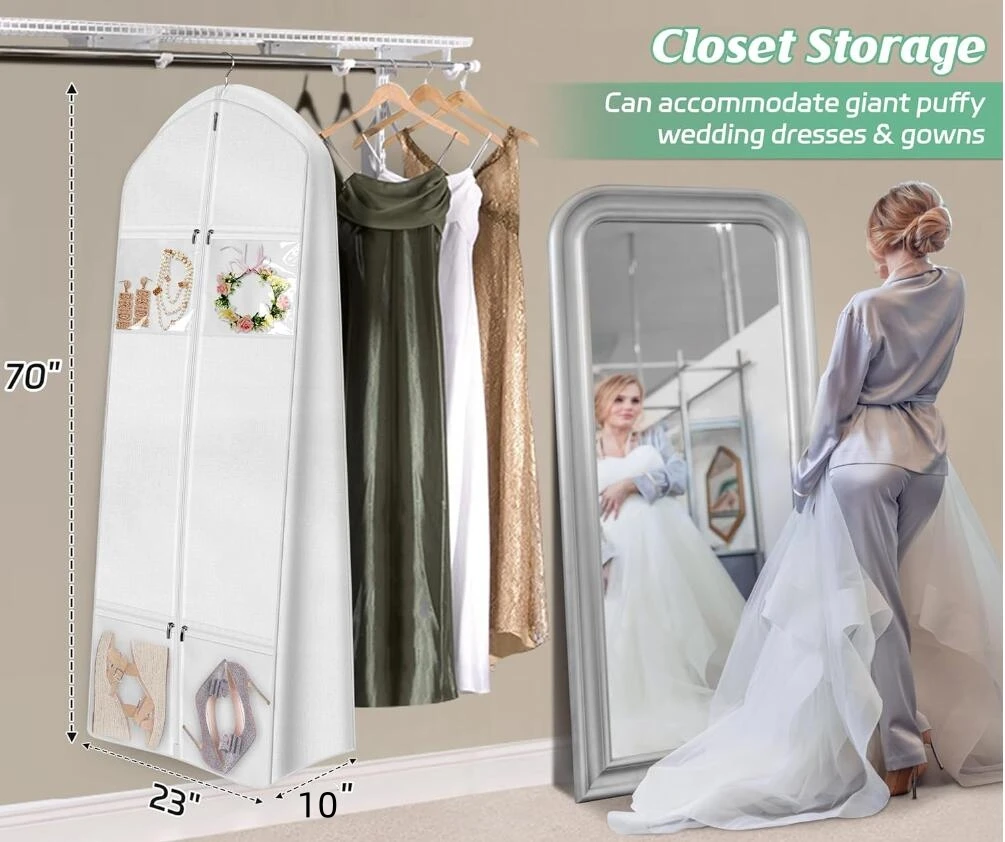 Portable Wedding Dress Garment Bag 70